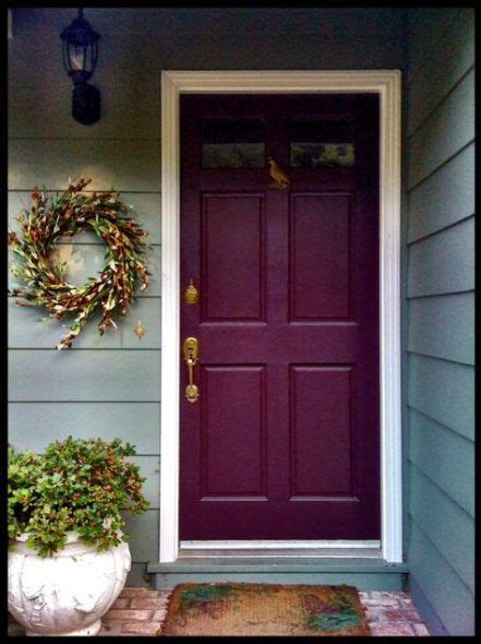 Purple Front Door Red Brick Colour 50 Ideas Painted Front Doors