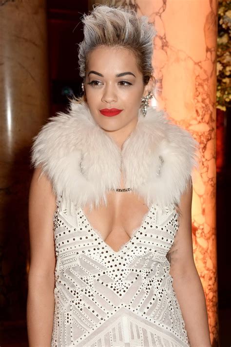 Rita Ora Showing Huge Cleavage At The Glamour Of Italian Fashion Private Dinner Porn Pictures