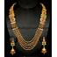 Indian Antique Jewellery  Royal Gold Haram Set South India Jewels