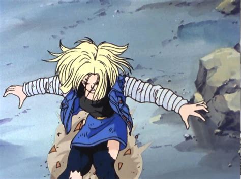 Dragon Ball Z The History Of Trunks Future Android 18 Battle Damage