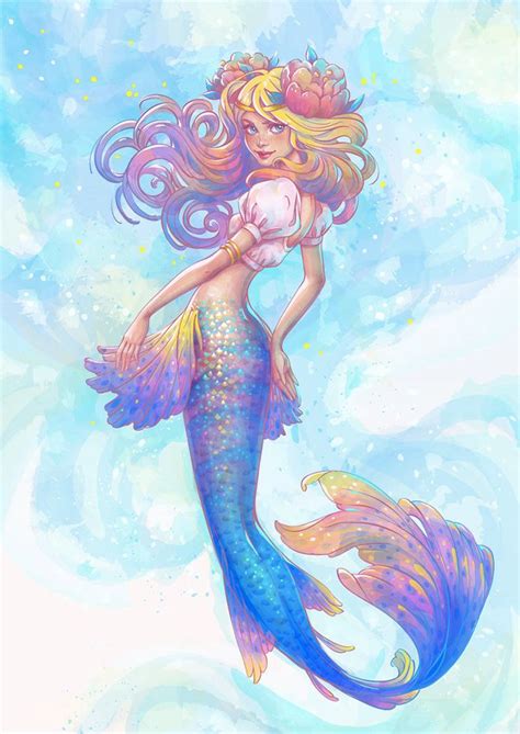 Mermaid Art Mermaid Print Mermaid Riset