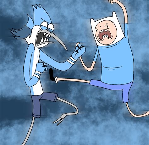 Finn Vs Mordecai Rigby Vs Jake Radventuretime