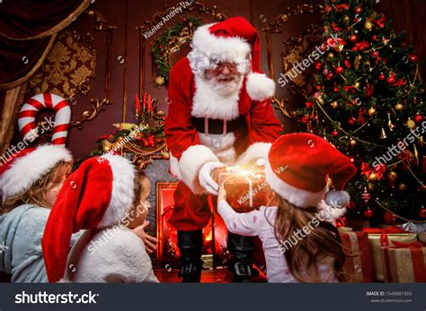 67269 Santa Giving Presents Images Stock Photos And Vectors Shutterstock