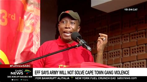 Eff Leader Julius Malema Addresses A Student Meeting In Fs Youtube