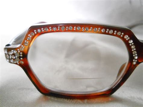 vintage rhinestone mod eyeglasses in by lunajunctionvintage