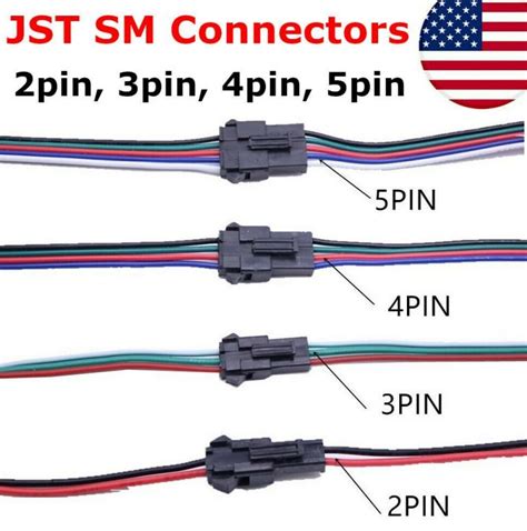 JST SM Male Female 22AWG 15cm Connector Plug ALISE Operations