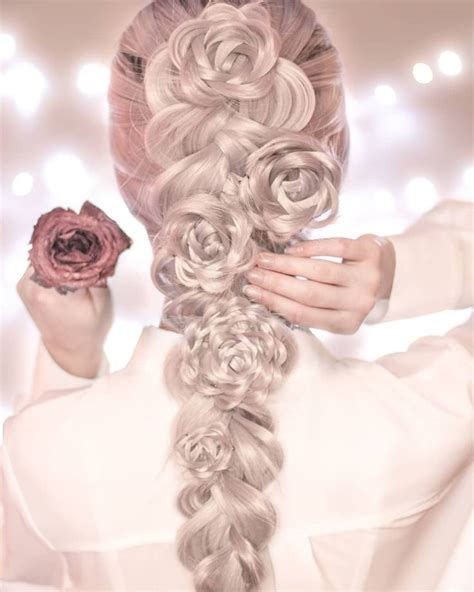 Creative Hairstyles On Instagram Dutch Braid Braided Roses