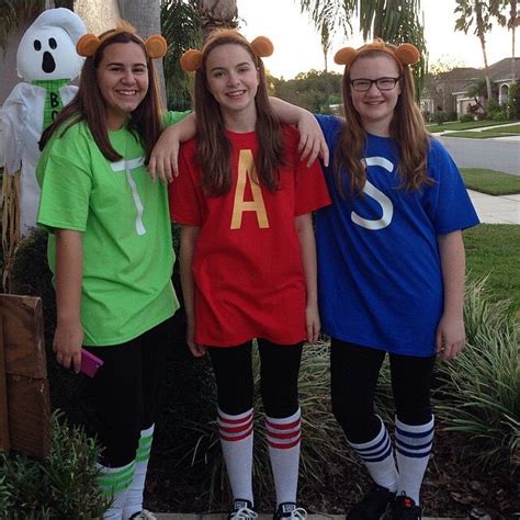 Looking for an easy, fun and affordable diy costume? Alvin, Simon & Theodore. Alvin and the Chipmunks Halloween ...