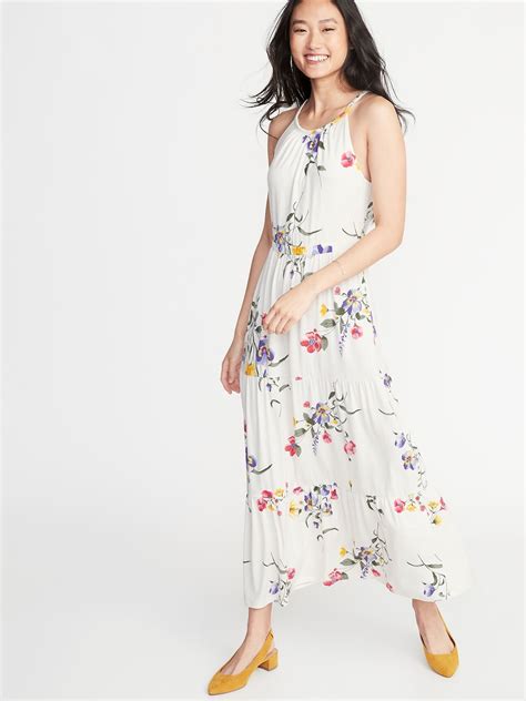 High Neck Waist Defined Maxi Dress For Women Old Navy Easter