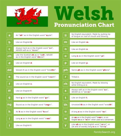 How To Pronounce Welsh Words Welsh Words Learn Welsh Welsh