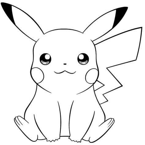 Pikachu Free For Kids Coloring Page Download Print Or Color Online
