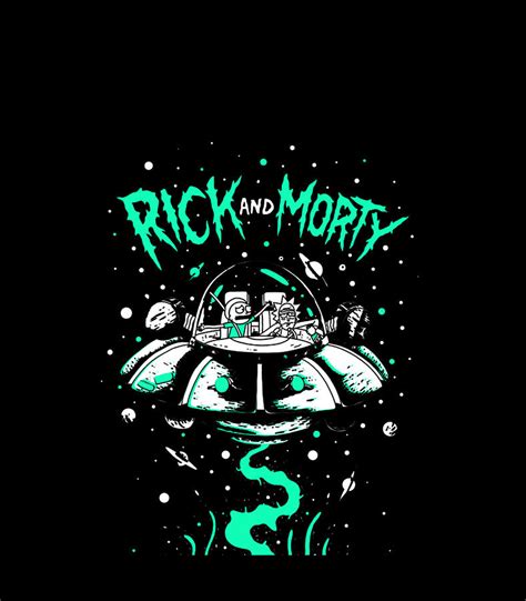 Rick And Morty Rick And Morty Spaceship 2 Color Digital Art By Quynh Vo