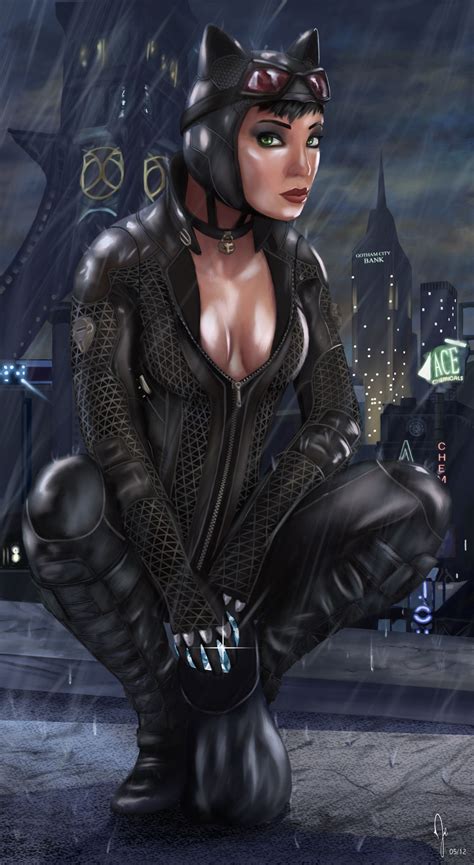 Arkham City Cat Woman By RuddsArt Batman Arkham City Gotham City Salina Kyle Arkham Games