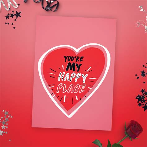 Click through to check 'em out… Valentines Card - BFF Card - You're My Happy Place ...