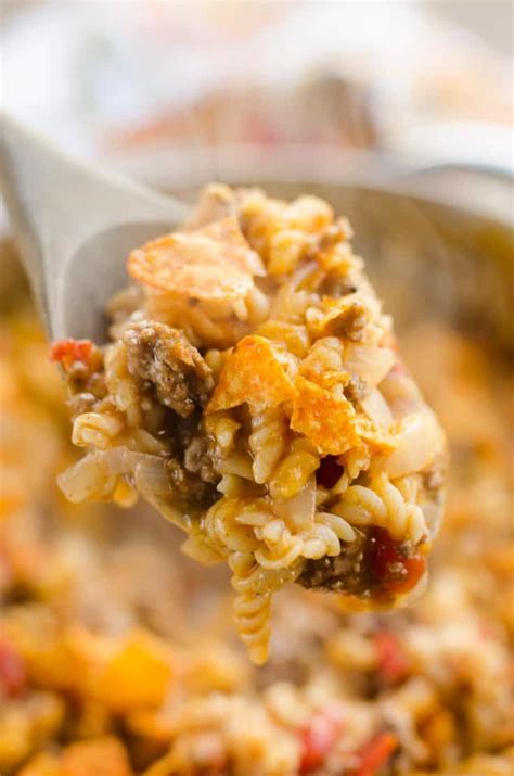 Cheesy Taco Pasta Skillet 20 Minute Recipe