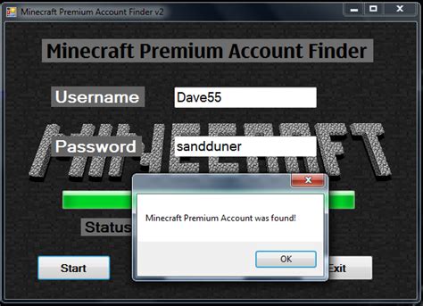 Hack Software Minecraft Premium Account Finder V2