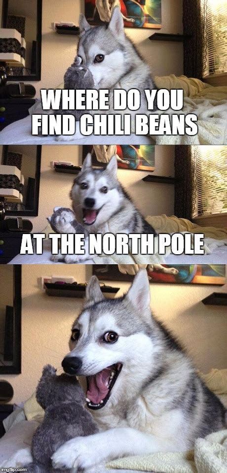 The chili takes 2 1/2 to 3 hours on the stove and 6 to 7 in a slow cooker. Bad Pun Dog Meme - Imgflip