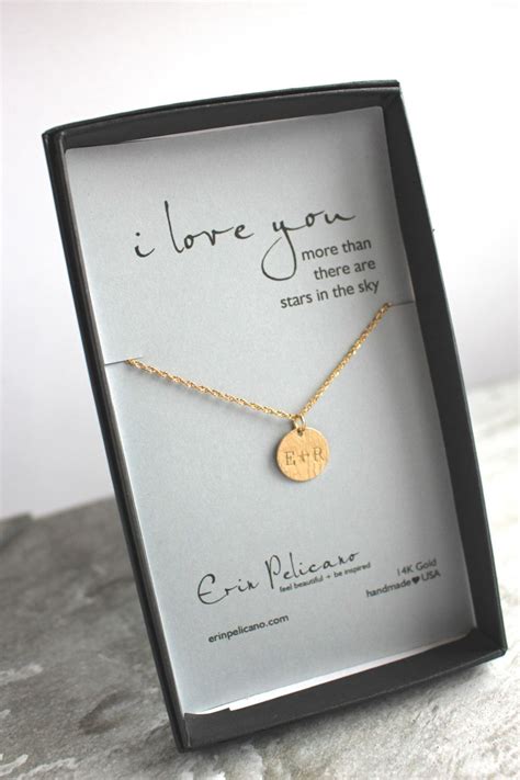 Find the perfect 1st anniversary gift for her on gifts.com and set the bar. Personalized Gift for Her | I Love You Necklace | Custom ...