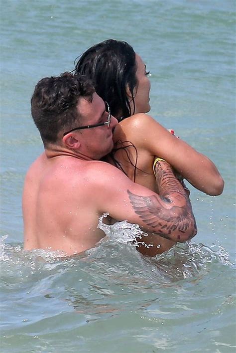 Bre Tiesi Topless At The Beach With Johnny Manziel Scandal Planet