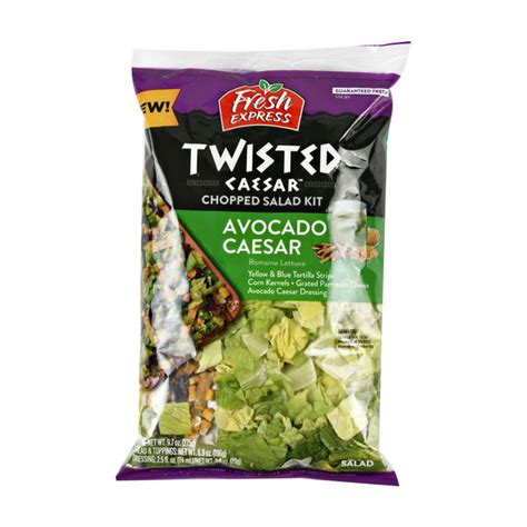 Fresh Express Avocado Twisted Caesar Chopped Salad Kit 9 7 Oz Bag Fresh