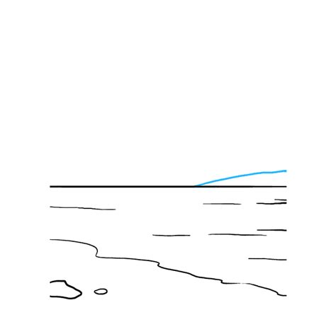 How To Draw An Ocean Really Easy Drawing Tutorial