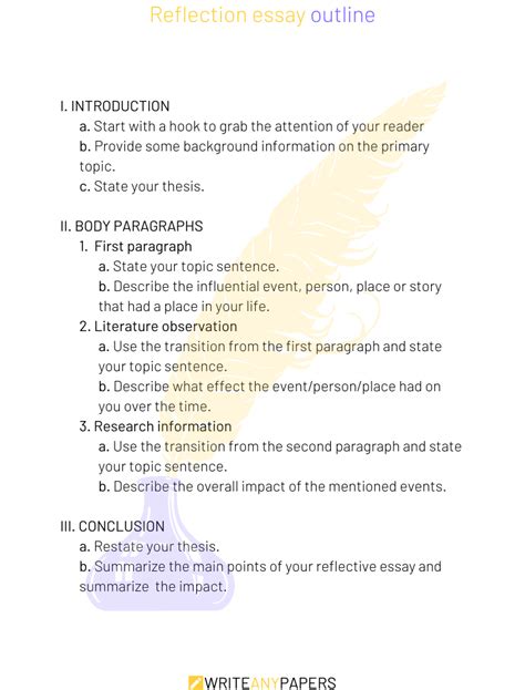 I don't have a lot of examples in my portfolio contributing to how i gather up ideas for my paper. A Brief Guide on How to Write an Outstanding Reflection Paper