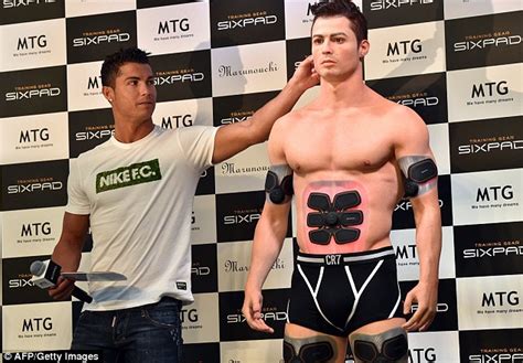 Cristiano Ronaldo Stars Alongside Dodgy Looking 3d Silicone Clone In Another Weird Japanese