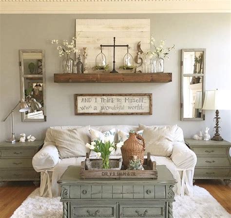 When it comes to interiors, we are often faced with blank wall spaces that not only register as awkward, but also seem to have no decor solutions. Pin by Jennifer Dvorak on Home Decor | Farmhouse decor living room, Shelf decor living room ...