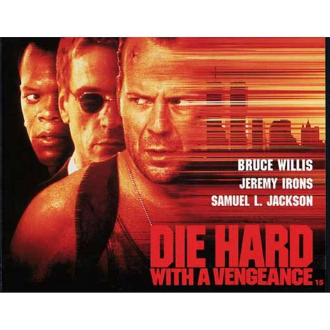 Die Hard With A Vengeance Movie Poster Half Sheet Style A 22 X