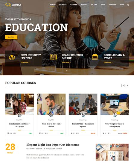 15 Best Education Wordpress Themes Top Wordpress Theme
