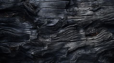 Premium Ai Image Burned Wood Texture Background Charred Black Timber