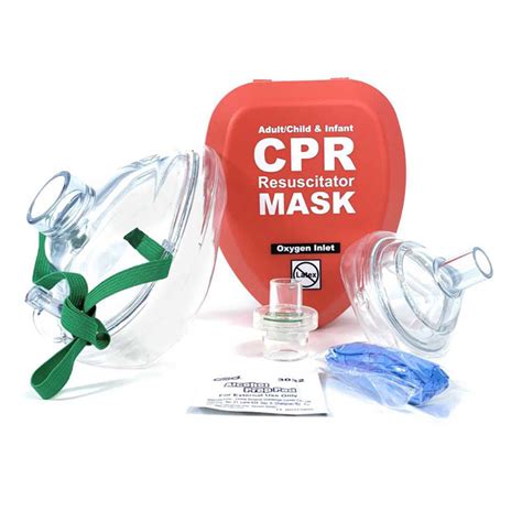 Cpr Resuscitator Mask Adult Child And Infant Hard Case 3