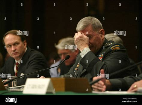 Gen Peter Schoomaker The Us Army Chief Of Staff Testifies At A