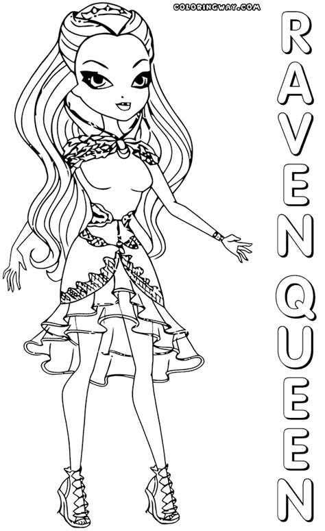 Raven Queen coloring pages | Coloring pages to download and print