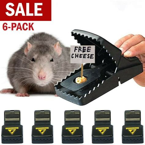 6 Pack Premium Reusable Mouse Traps Rat Trap Rodent Snap Trapmouse Busters In 2020 Mouse