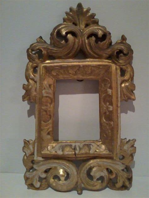 Small Baroque Gilded Wooden Frame Italy 18th Century