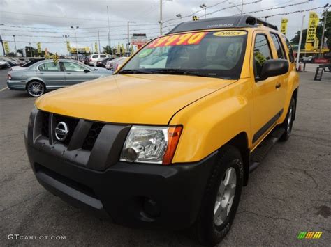 2005 Solar Yellow Nissan Xterra Se 81583985 Car Color