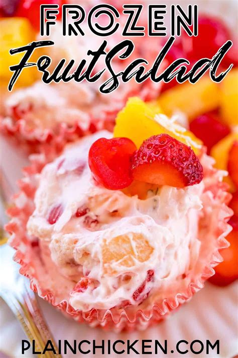 Frozen Fruit Salad Easy And Delicious Dessert Cream Cheese Cool