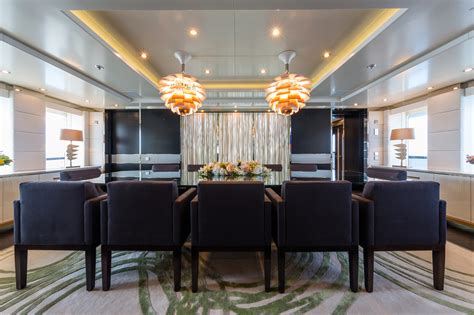 Superyacht Elysian Formal Dining Luxury Yacht Browser By
