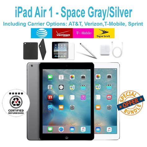 Certified Refurbished Apple Ipad Air 1 128gb Silver T Mobile Plus
