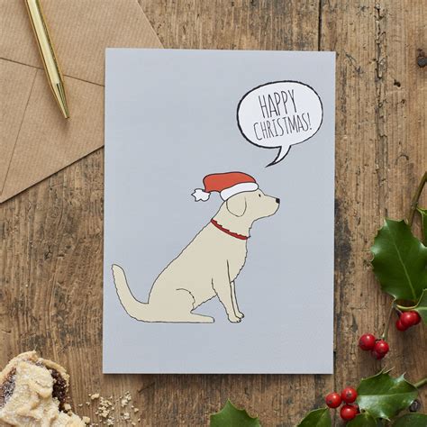 Golden Retriever Christmas Card £147 Mischievous Mutts Greeting