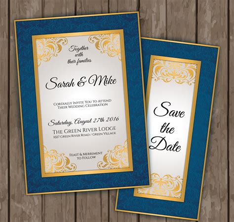 Elegant Wedding Invitation 20 Examples Illustrator Word Pages Photoshop Publisher
