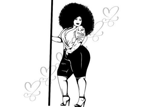 Black Sexy Thick Woman Svg Diva Sassy Classy Lady Nubian Queen Etsy