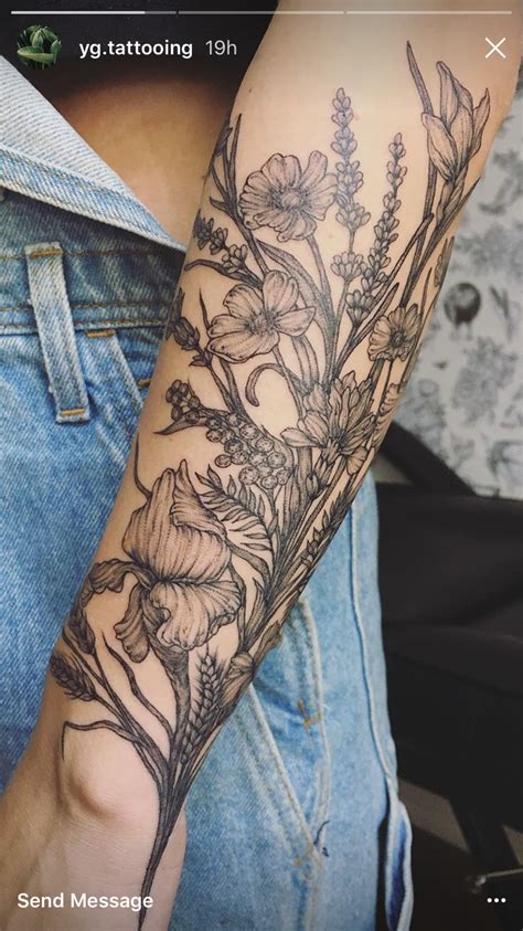 Yg Tattooing Beautiful Arrangement On Forearm Tatts