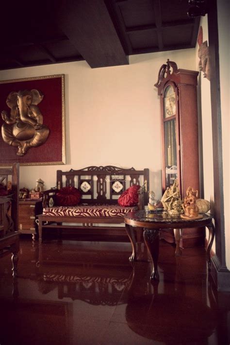 A Traditional South Indian Home With Beautifully Carved Furniture
