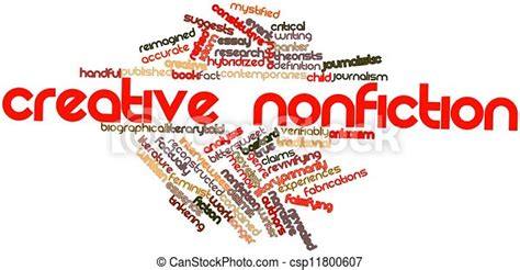 Stock Illustration Of Creative Nonfiction Abstract Word Cloud For