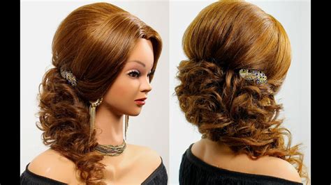 Prom Wedding Hairstyle For Long Hair Tutorial Youtube