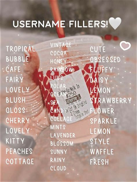 Fillers🤍 Aesthetic Usernames Name For Instagram Aesthetic Names