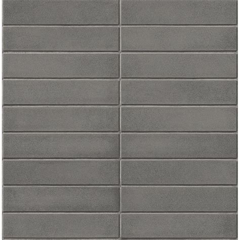 2540-24025 - Midcentury Modern Dark Grey Brick Wallpaper - by A - Street Prints