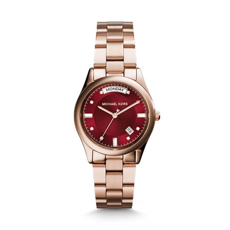 Maybe you would like to learn more about one of these? Lyst - Michael Kors Colette Rose Gold-tone Watch in Purple ...